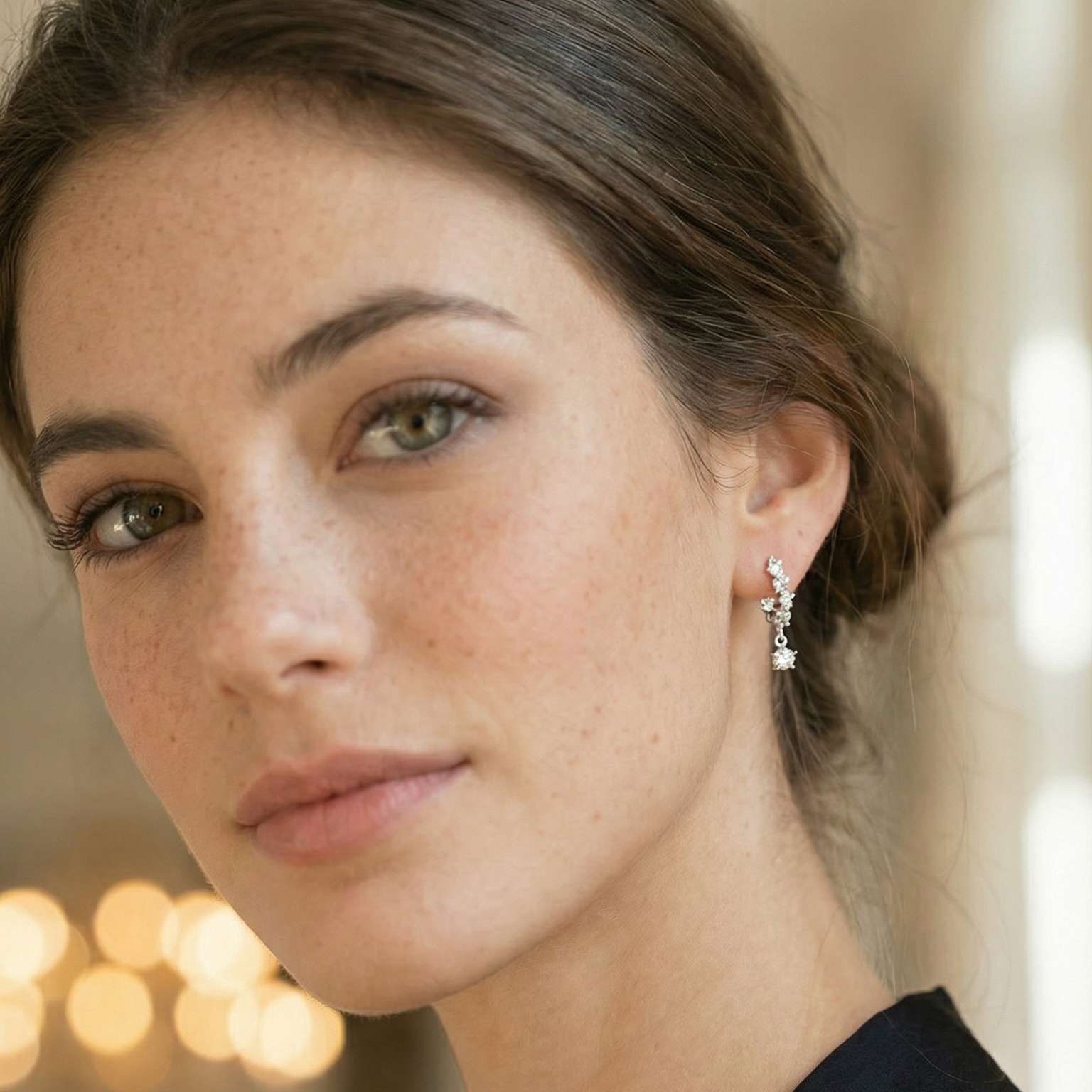 Adamantine Hoop Earrings