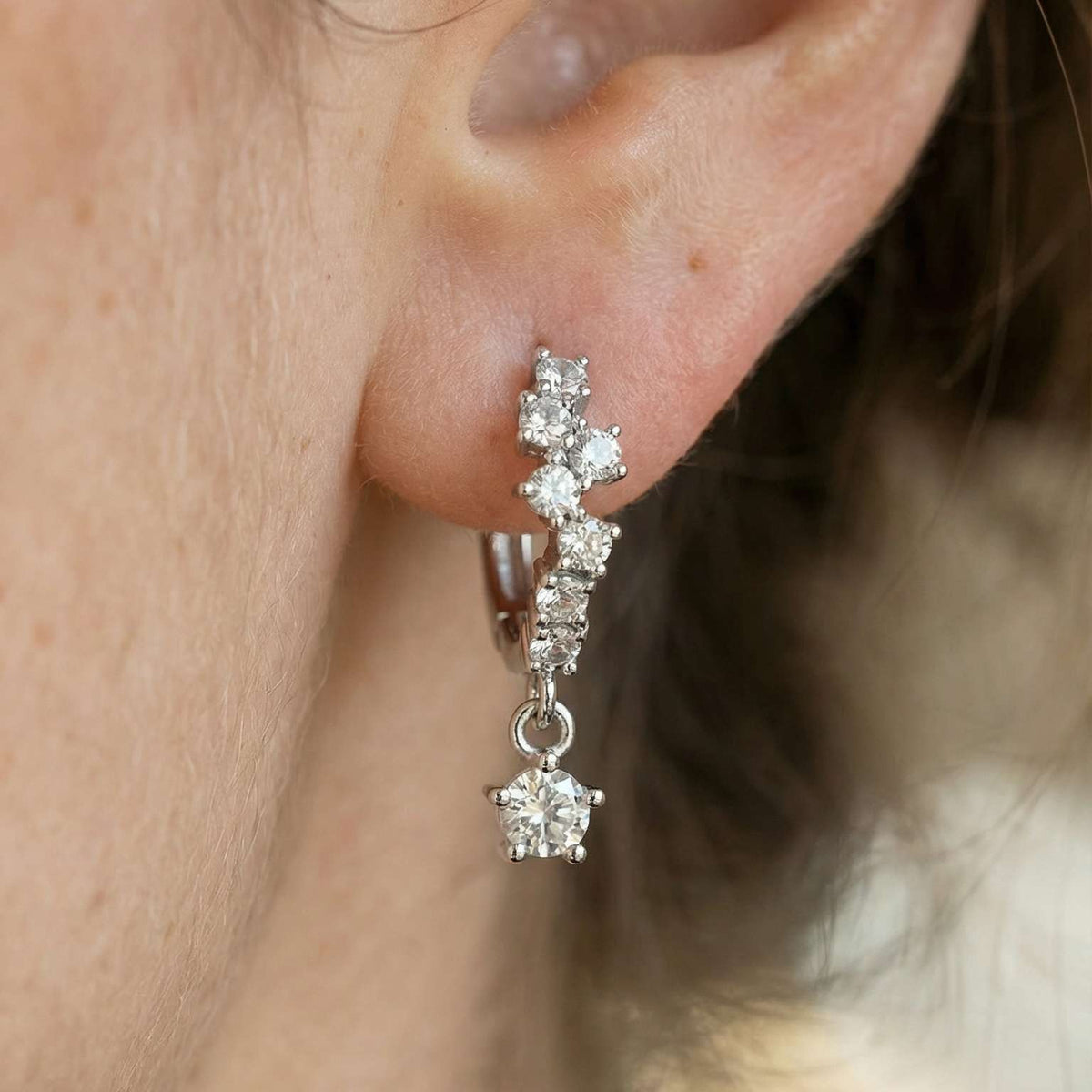 Adamantine Hoop Earrings