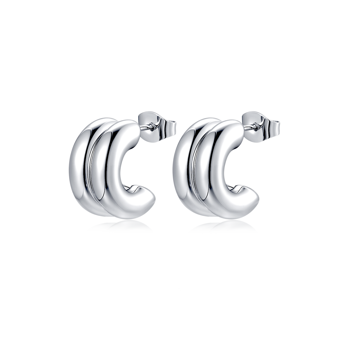 Half Ring Arashi Earrings - Milas Jewels Shop