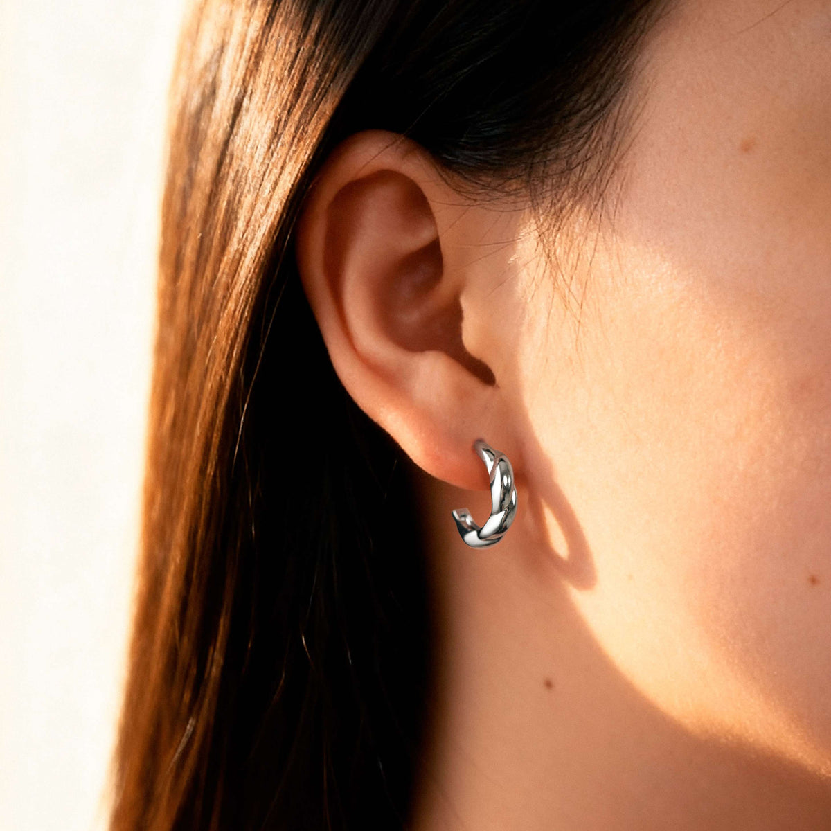 Half Ring Relief Earrings - Milas Jewels Shop