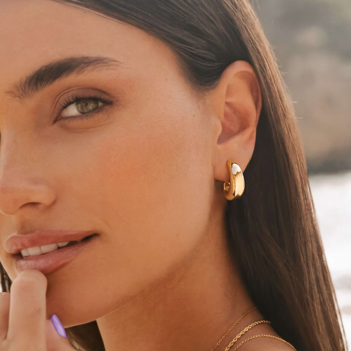 Half Ring Arched Earrings