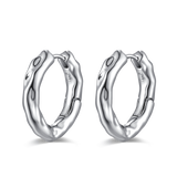 Corrugated Hoop Earrings
