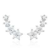 White Flowers Earrings