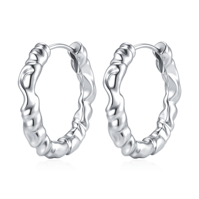 Contorted Hoop Earrings