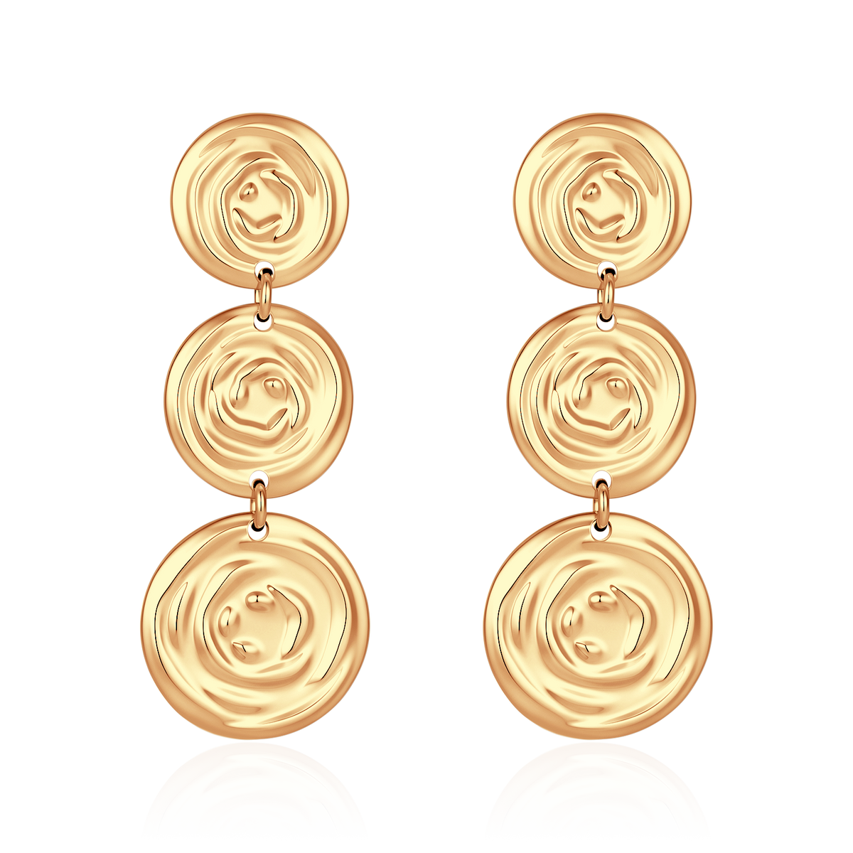 Spiral Disc Earrings