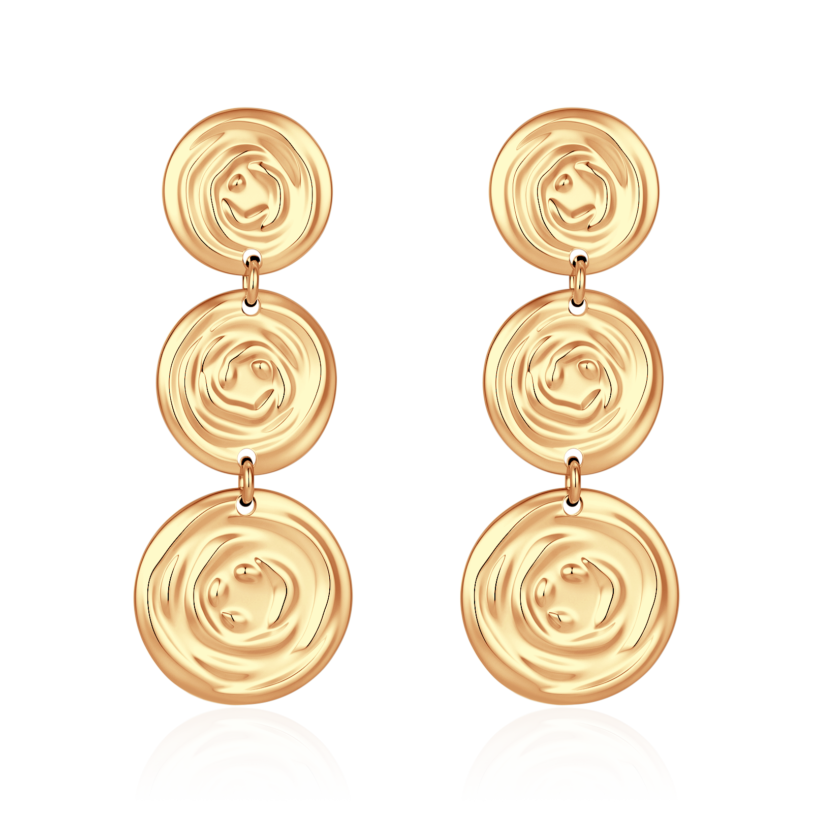 Spiral Disc Earrings