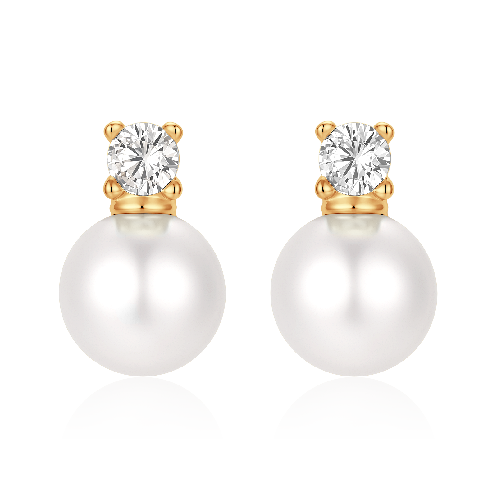 Zirconia Pearls Earrings