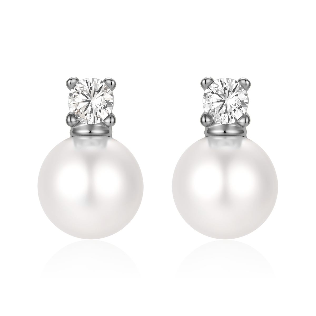 Zirconia Pearls Earrings