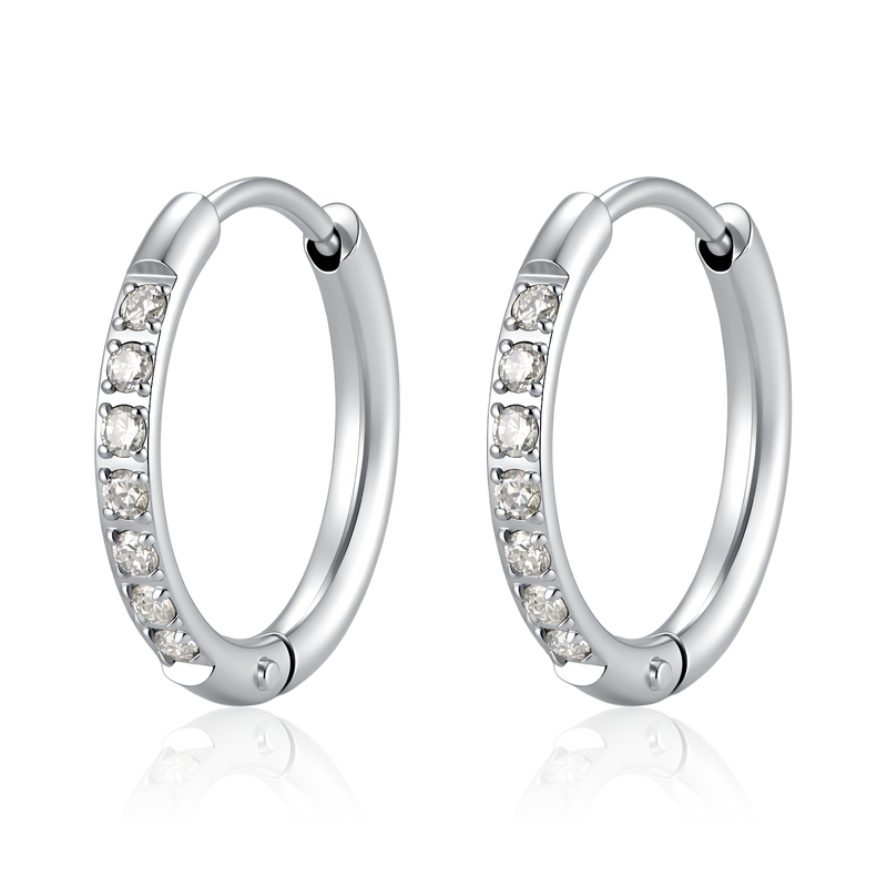 Shimmering Hoop Earrings