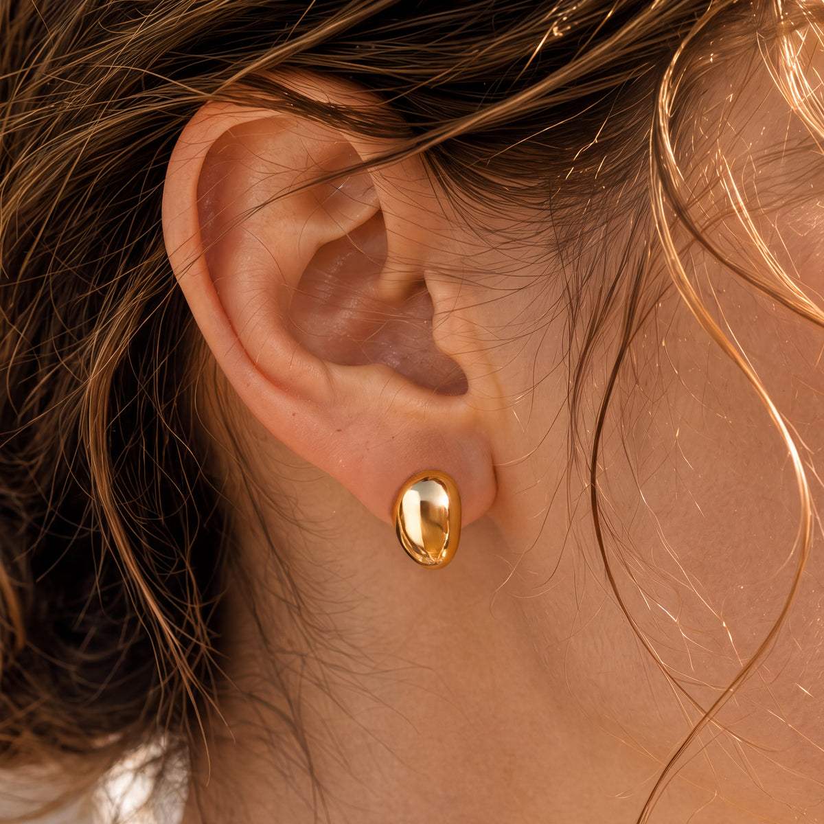 Solid Oval Earrings
