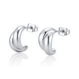Half Ring Curving Earrings