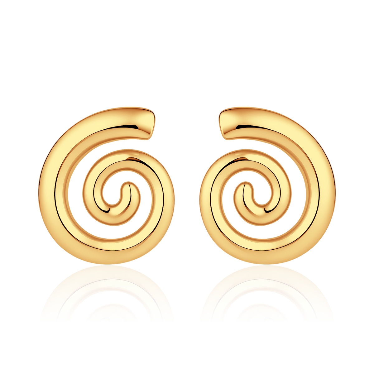 Spiral Wave Earrings