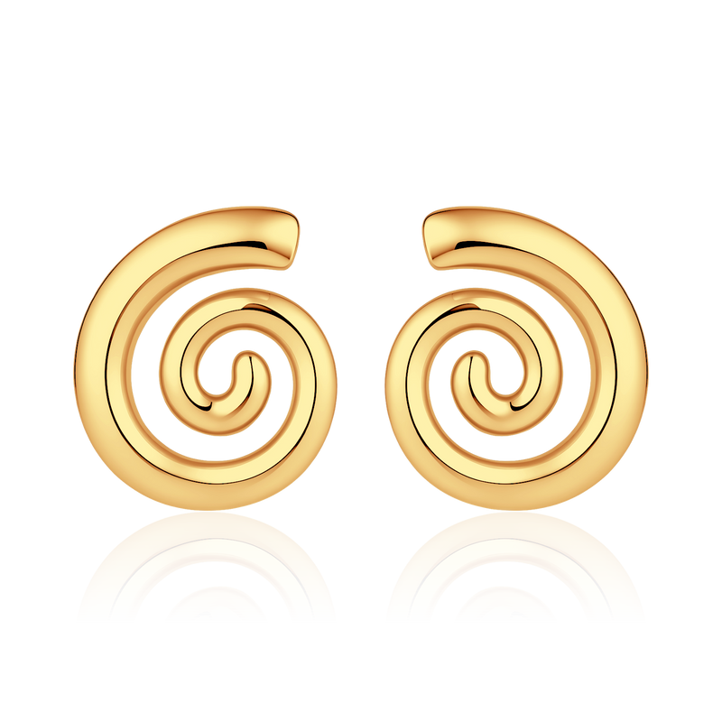 Spiral Wave Earrings