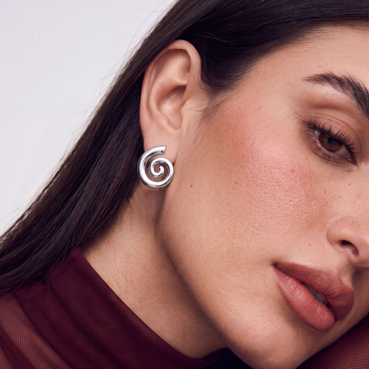 Spiral Wave Earrings
