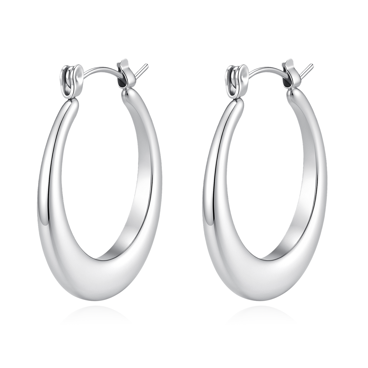 Silhouette Hoop Earrings