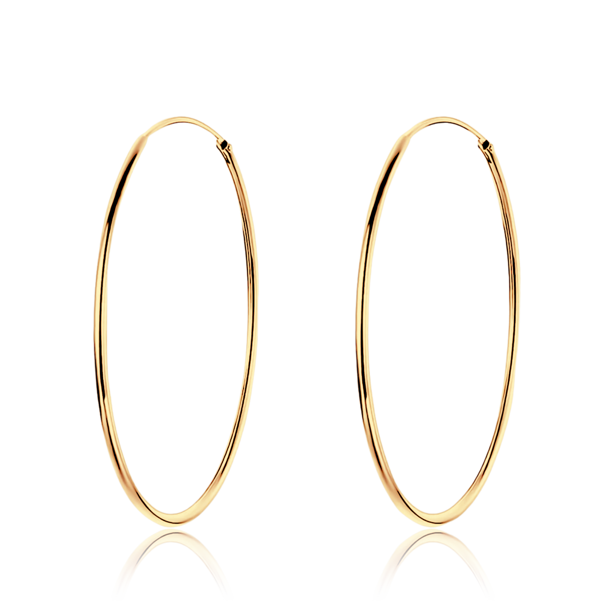 Slim Hoops Earrings - Milas Jewels Shop