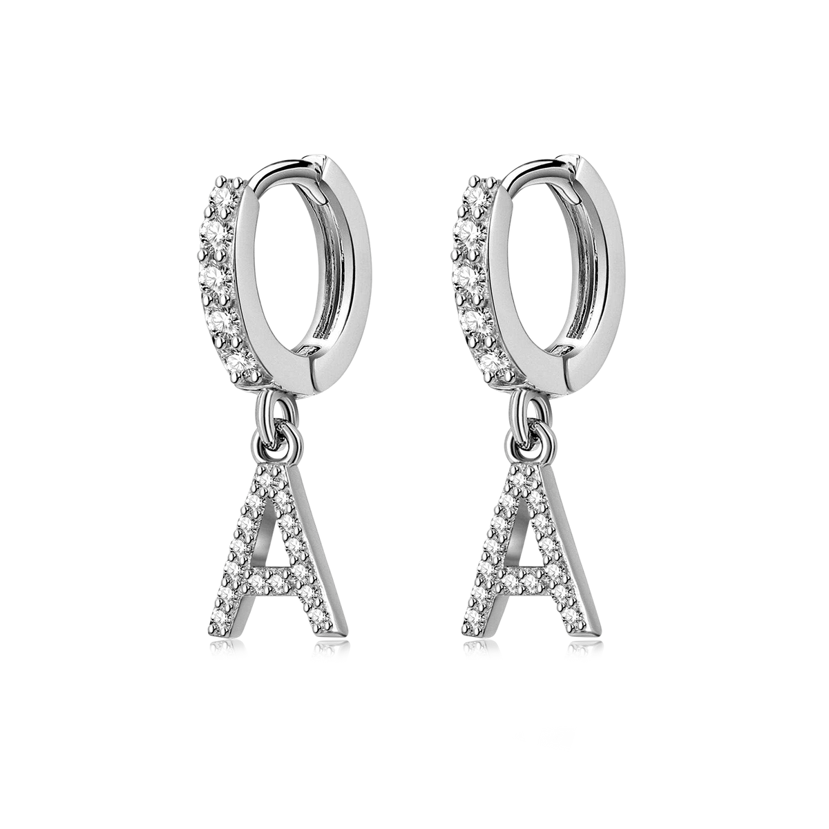 Initial Hoops Earrings - Milas Jewels Shop