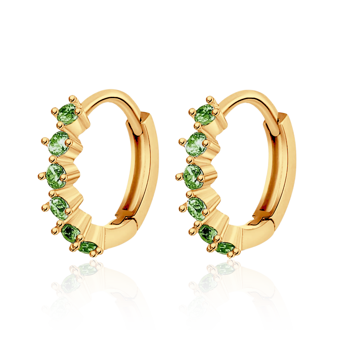 Greenish Pink Earrings