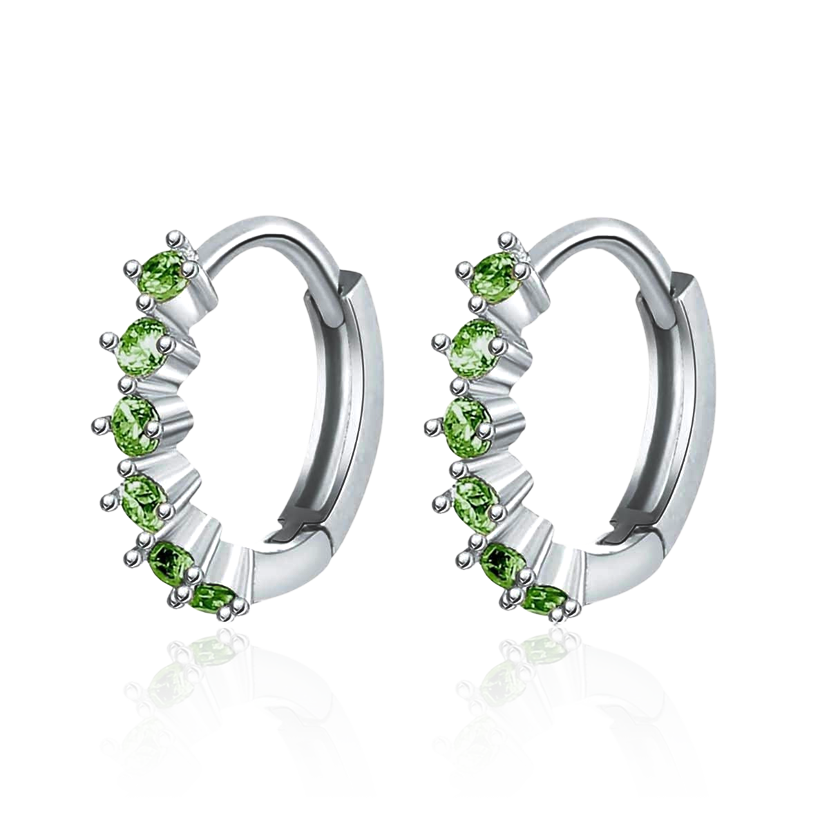 Greenish Pink Earrings