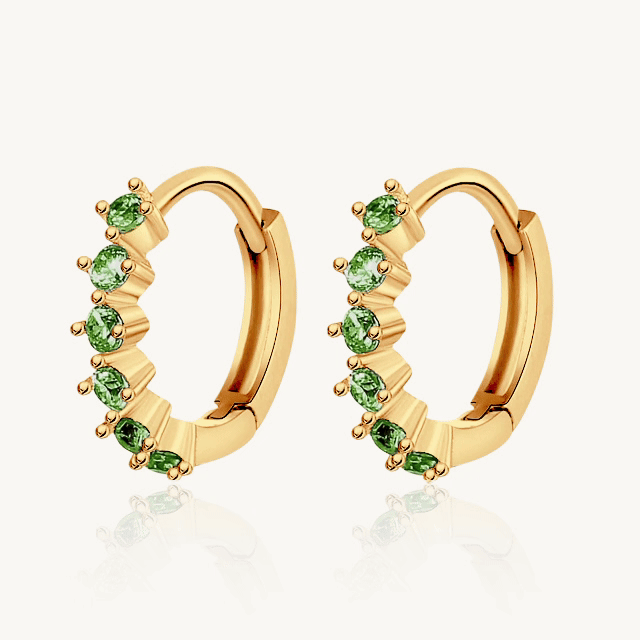 Greenish Pink Earrings