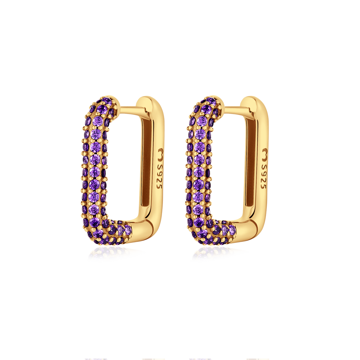 Bright Square Earrings - Milas Jewels Shop