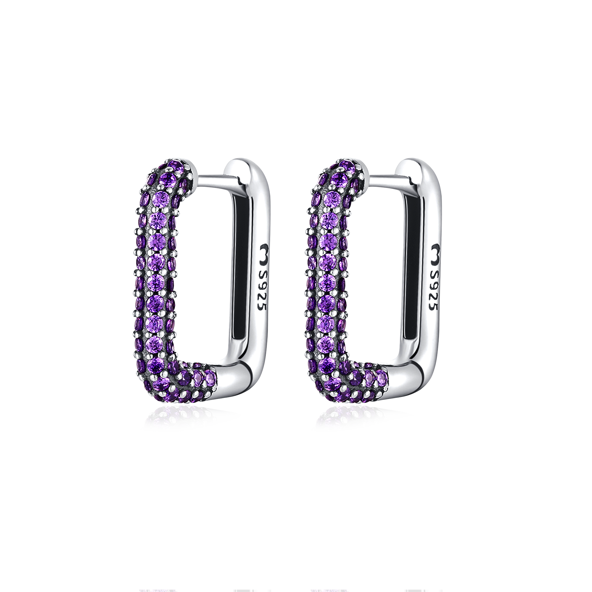 Bright Square Earrings