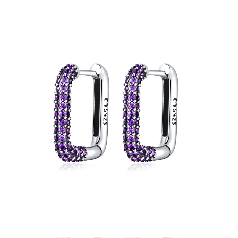 Bright Square Earrings - Milas Jewels Shop