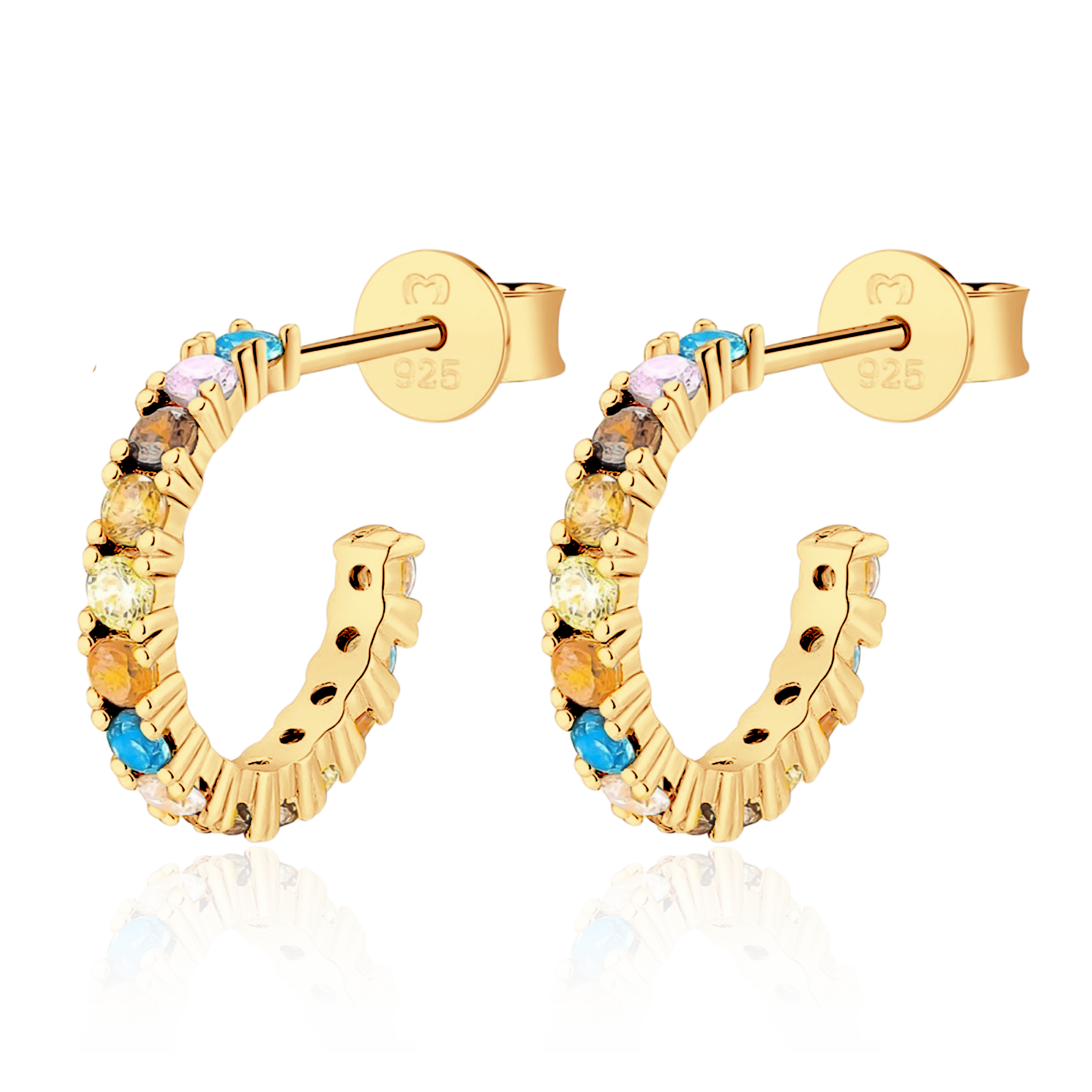 Half Ring Tropical Earrings - Milas Jewels Shop