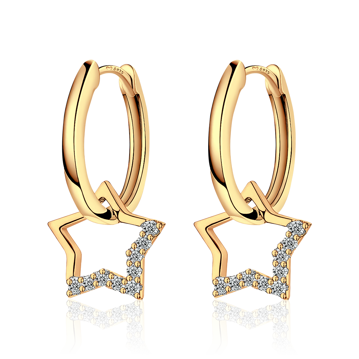 Star Charm Earrings - Milas Jewels Shop