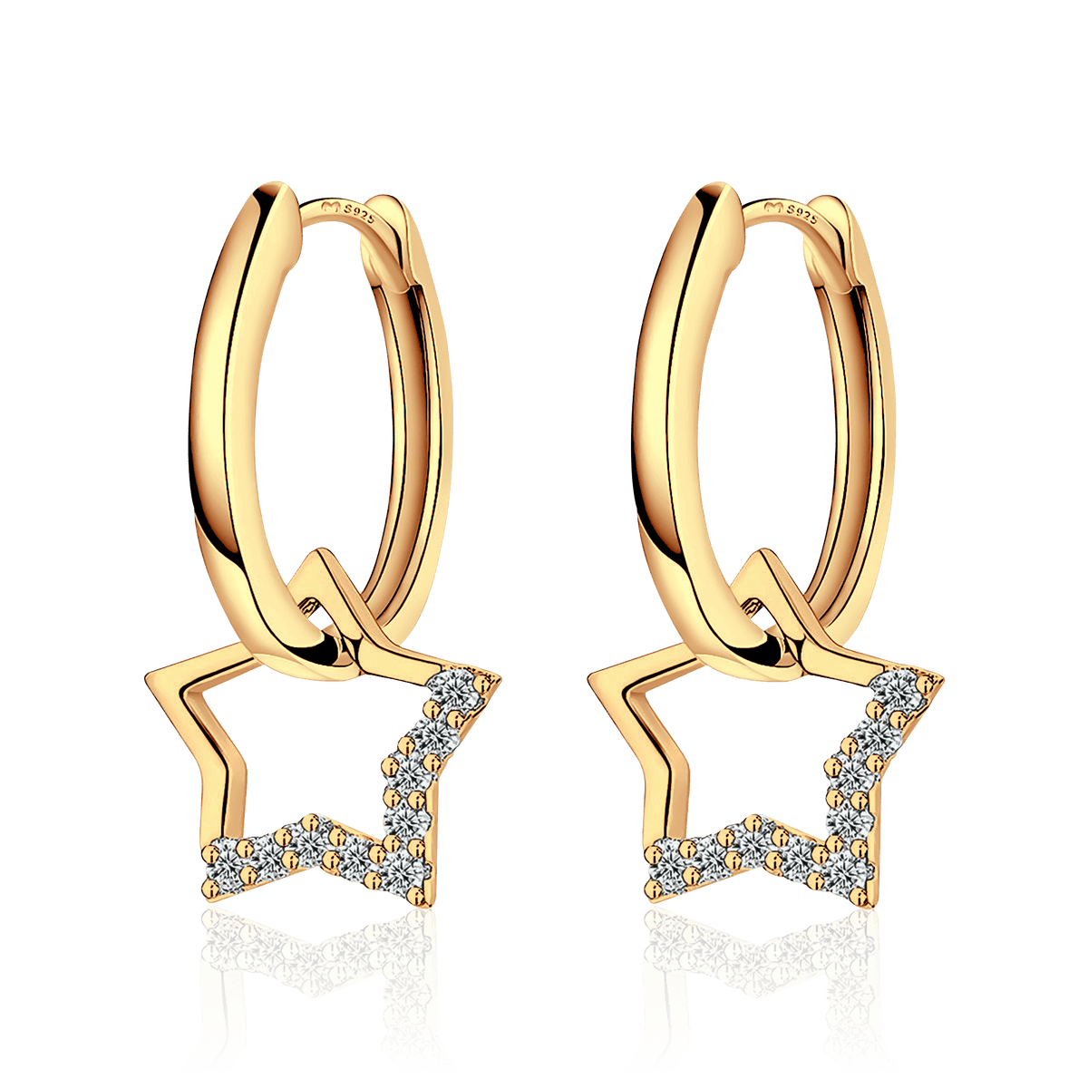 Star Charm Earrings - Milas Jewels Shop