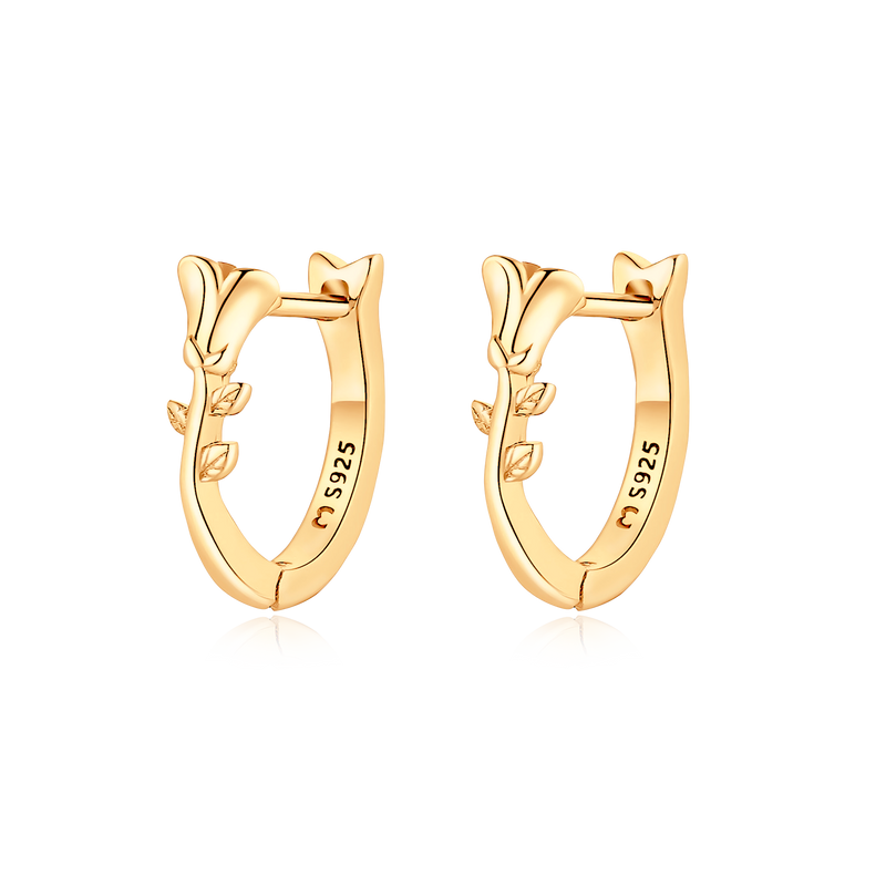Rose Bush Earrings - Milas Jewels Shop
