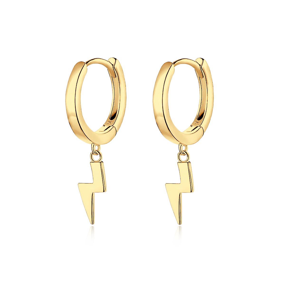Lightning Hoop Earrings