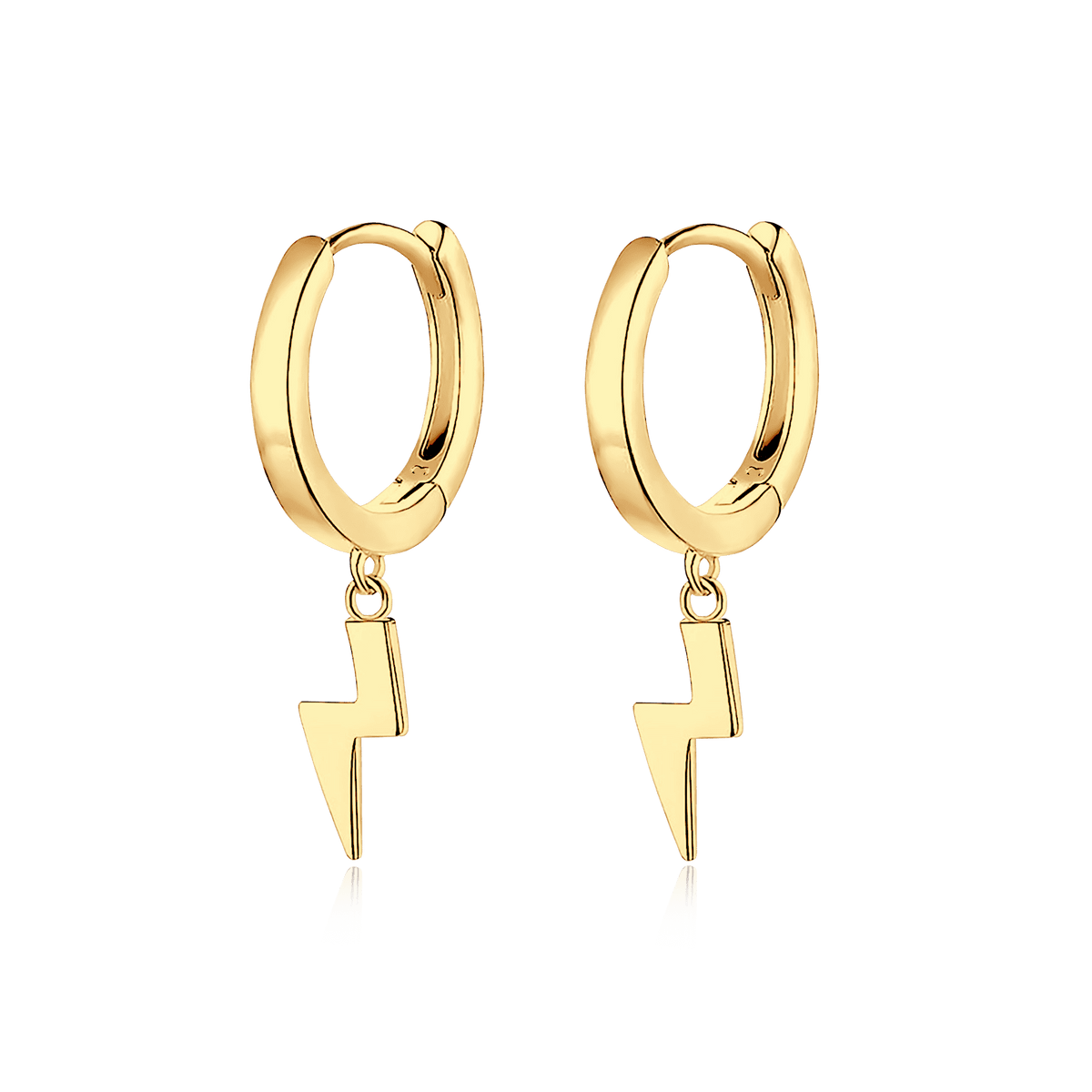 Lightning Hoop Earrings
