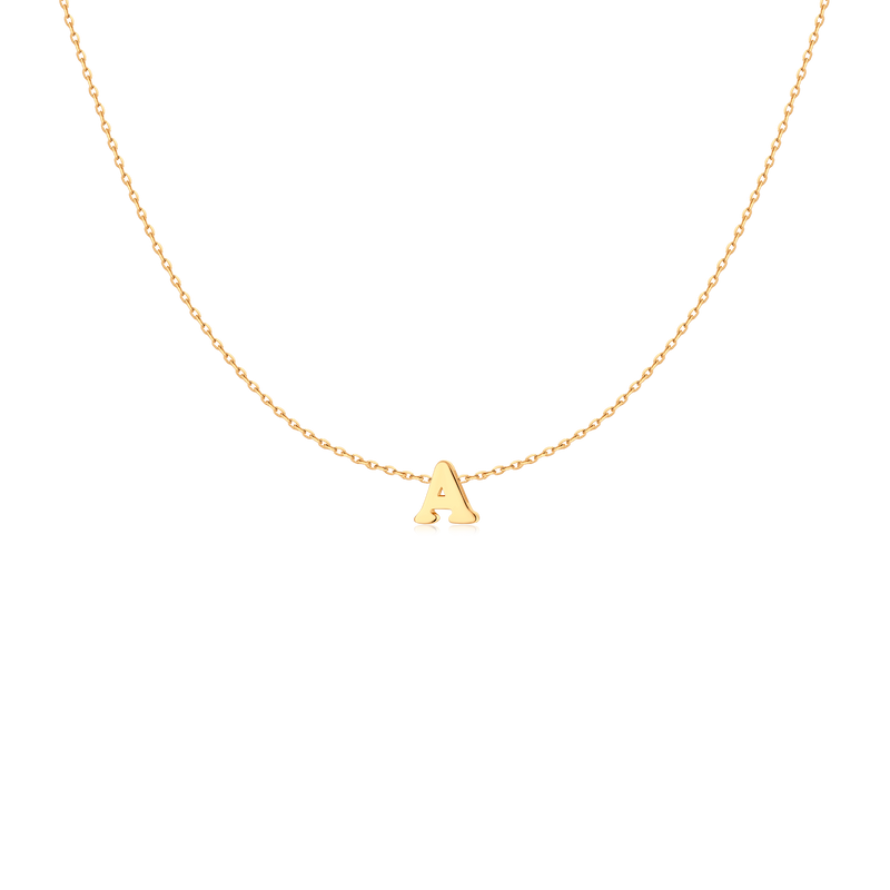 Capital Letter Necklace - Milas Jewels Shop