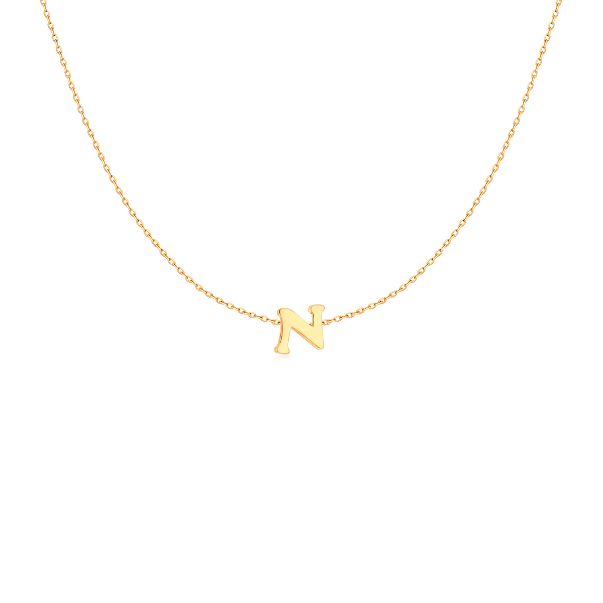 Capital Letter Necklace - Milas Jewels Shop