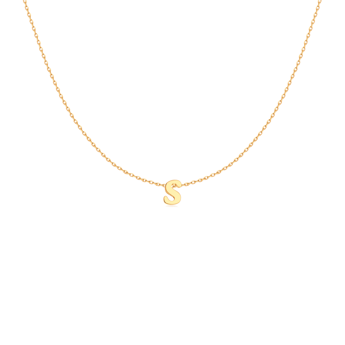 Capital Letter Necklace - Milas Jewels Shop