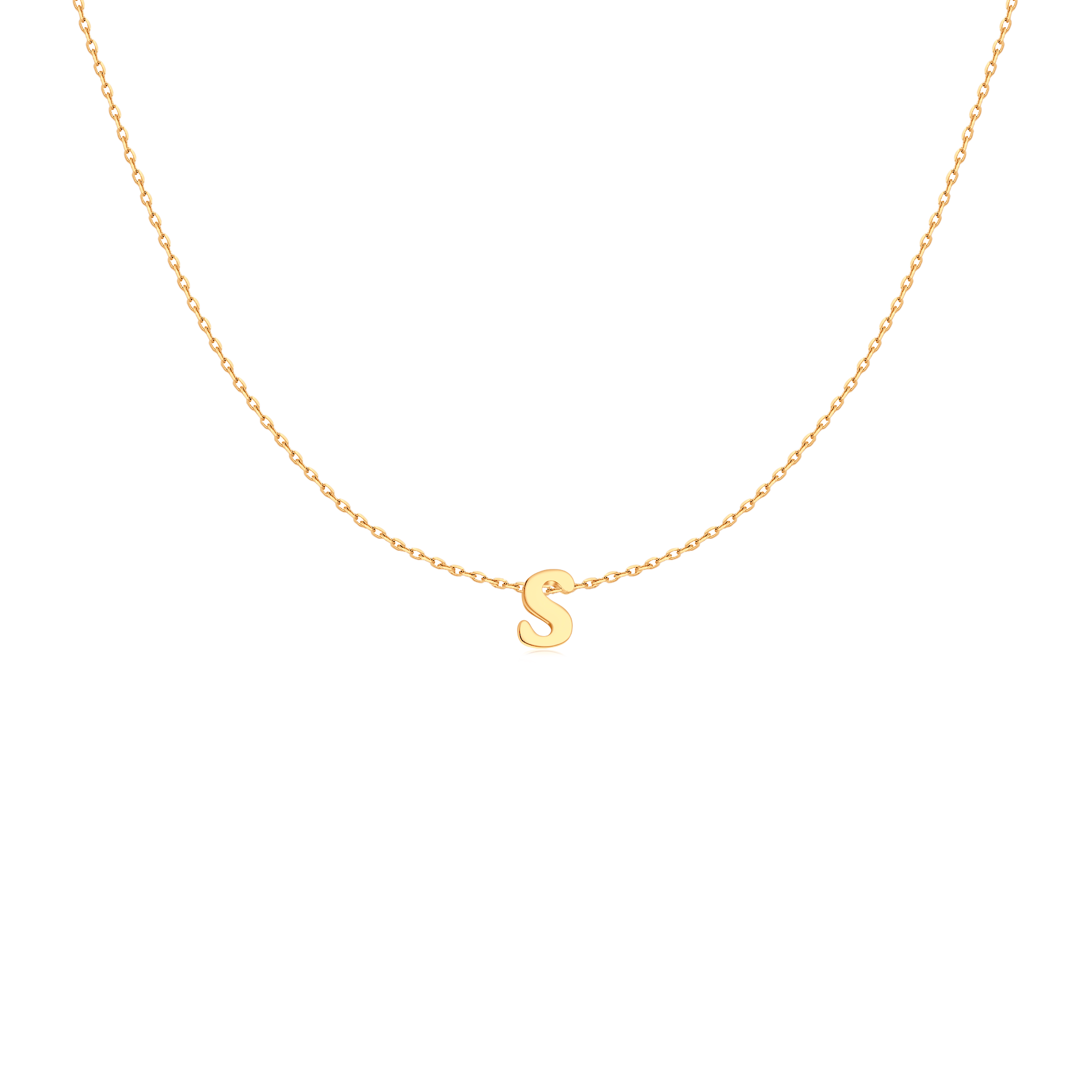 Capital Letter Necklace - Milas Jewels Shop