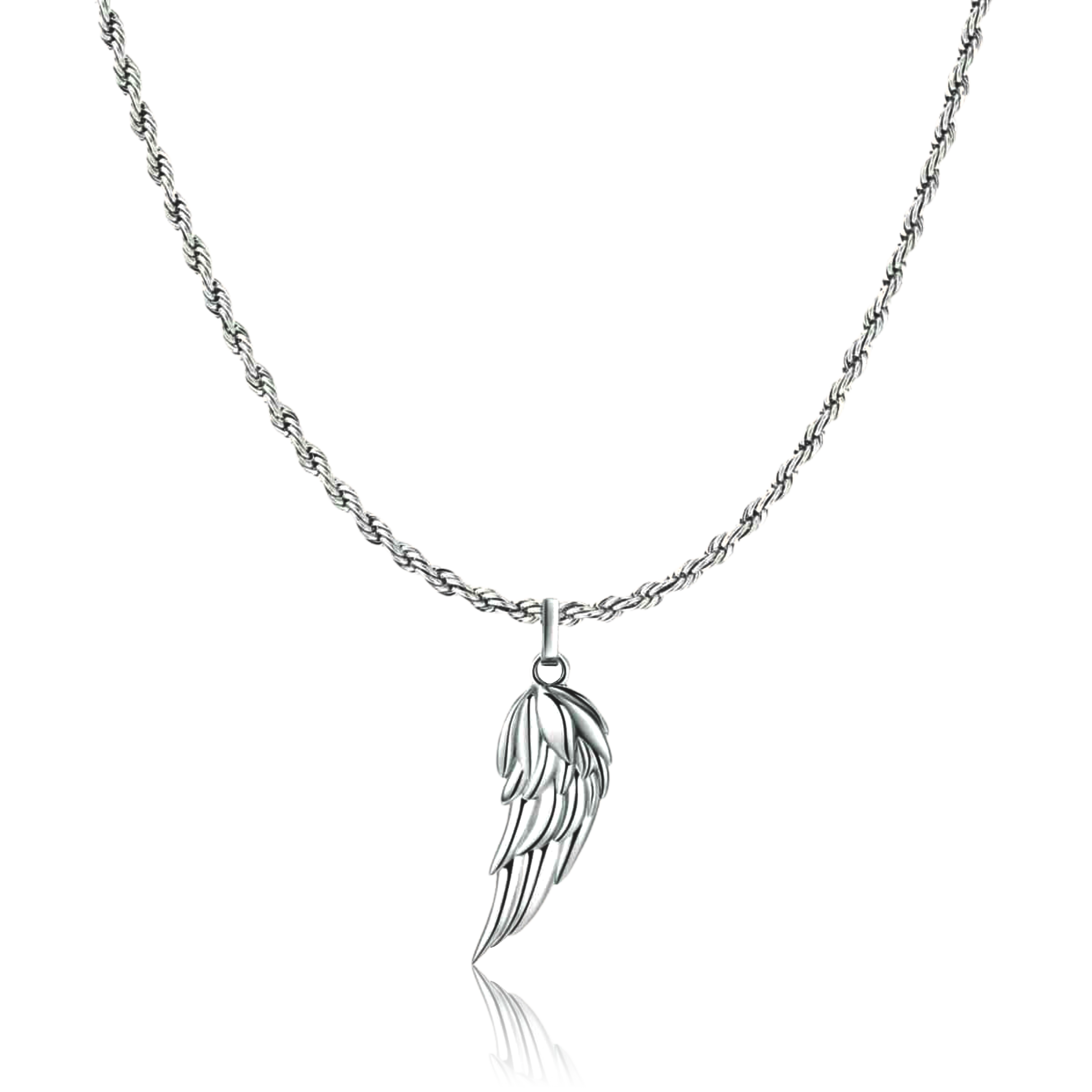 Wing BRAVE Men's Necklace - Milas Jewels Shop