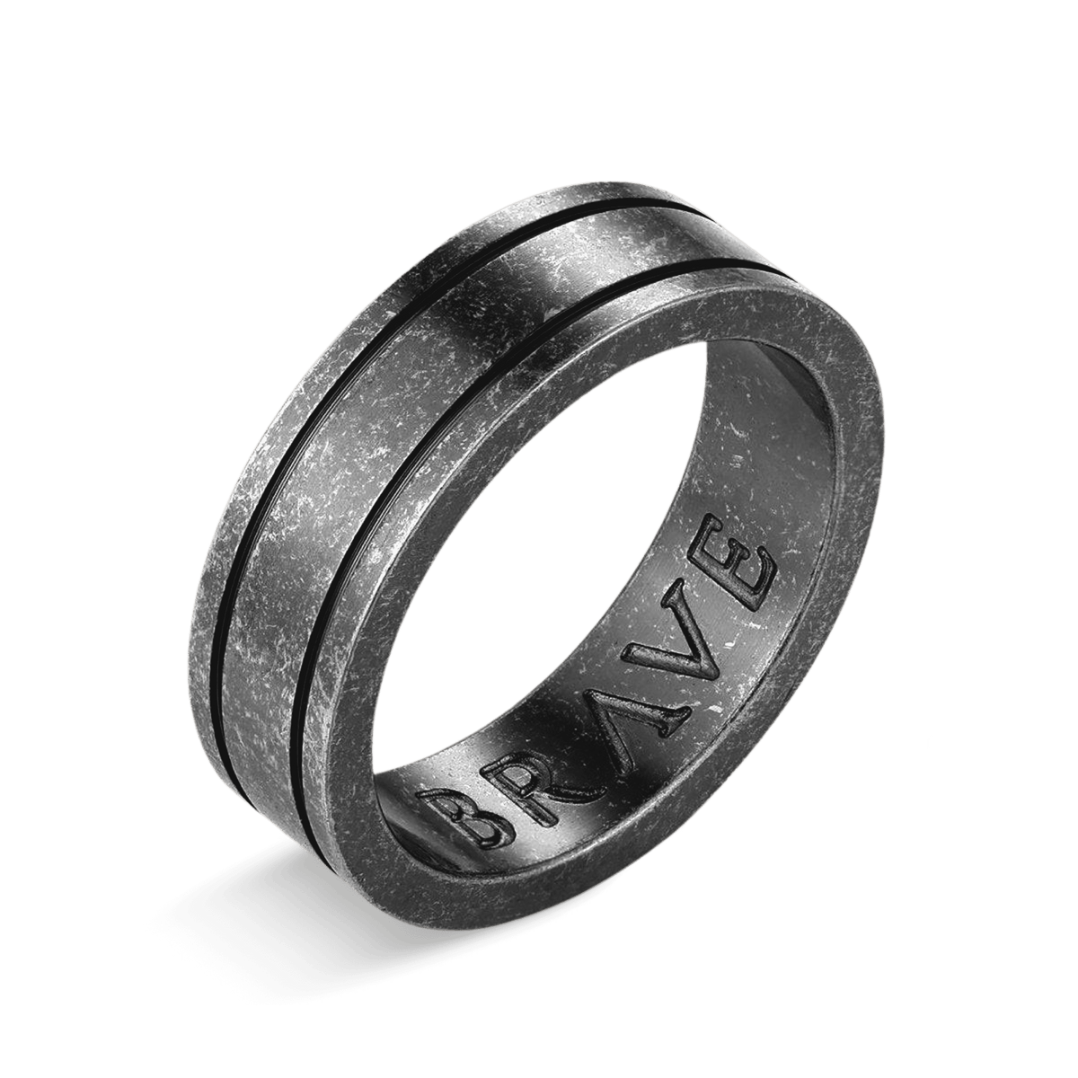 Basalt BRAVE Men's Ring - Milas Jewels Shop