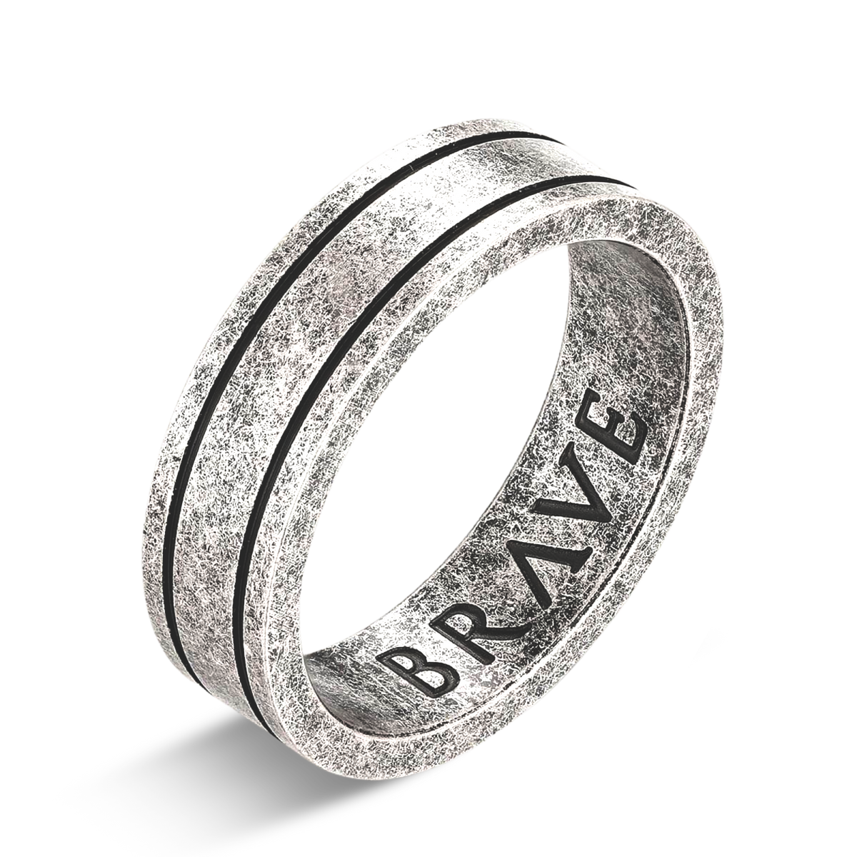 Basalt BRAVE Men's Ring - Milas Jewels Shop