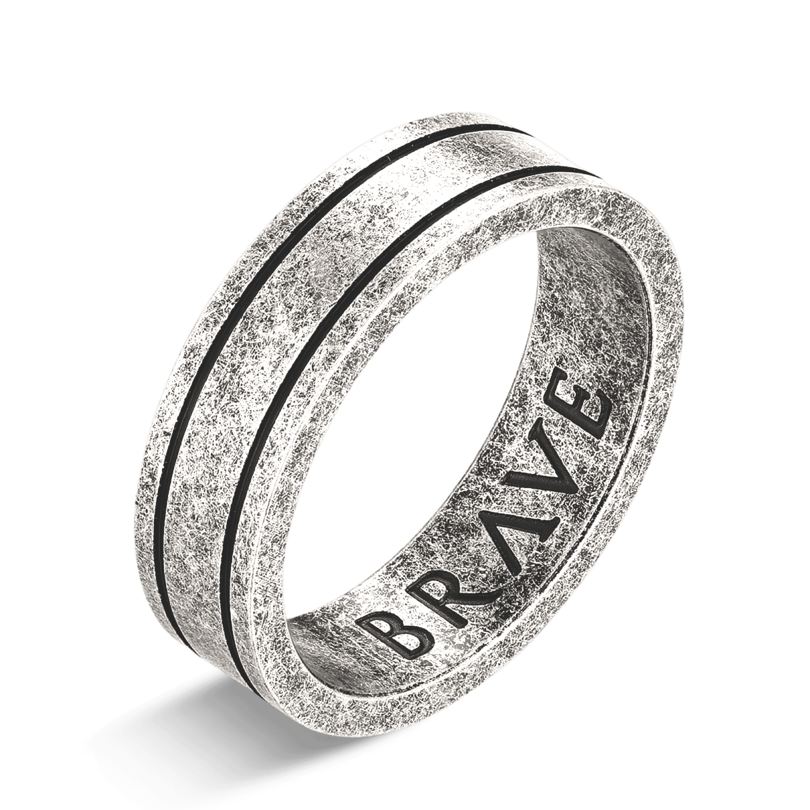 Basalt BRAVE Men's Ring - Milas Jewels Shop