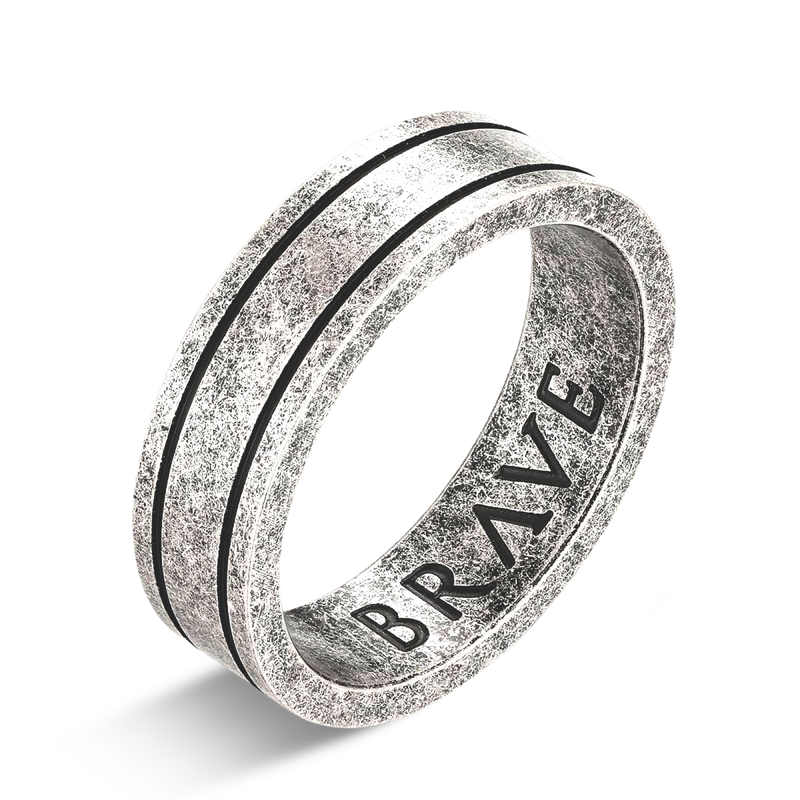 Basalt BRAVE Men's Ring - Milas Jewels Shop