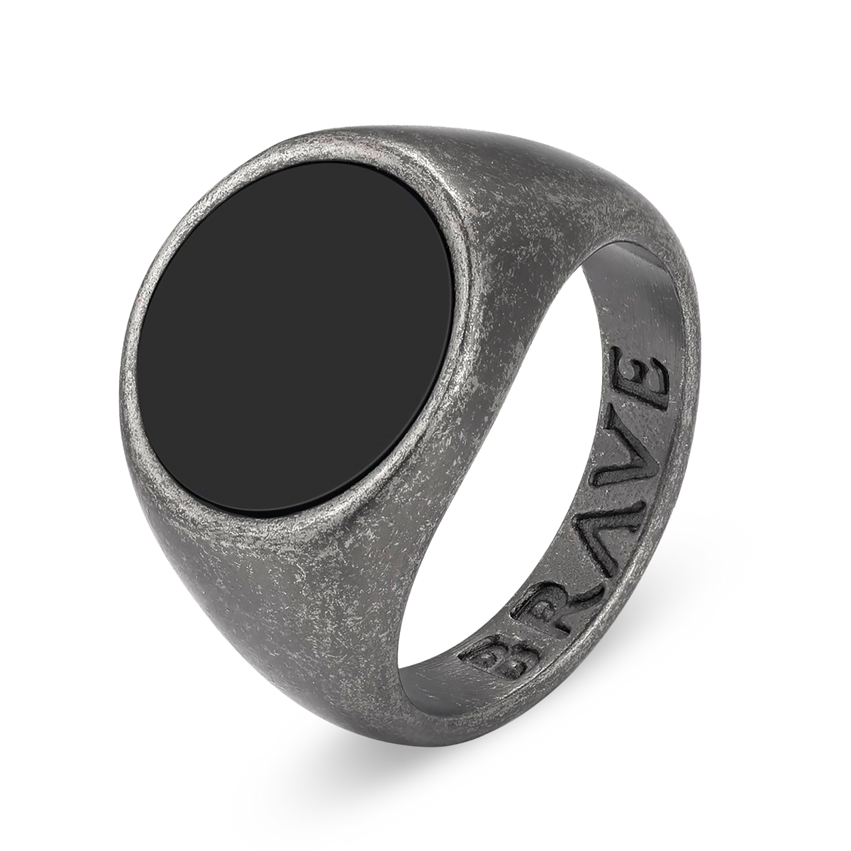 Globular BRAVE Men's Ring - Milas Jewels Shop