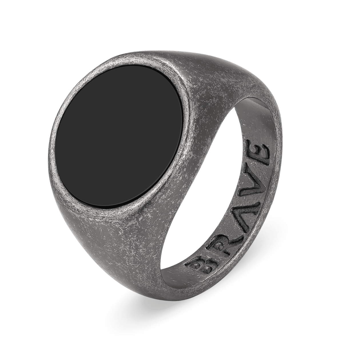 Globular BRAVE Men's Ring - Milas Jewels Shop
