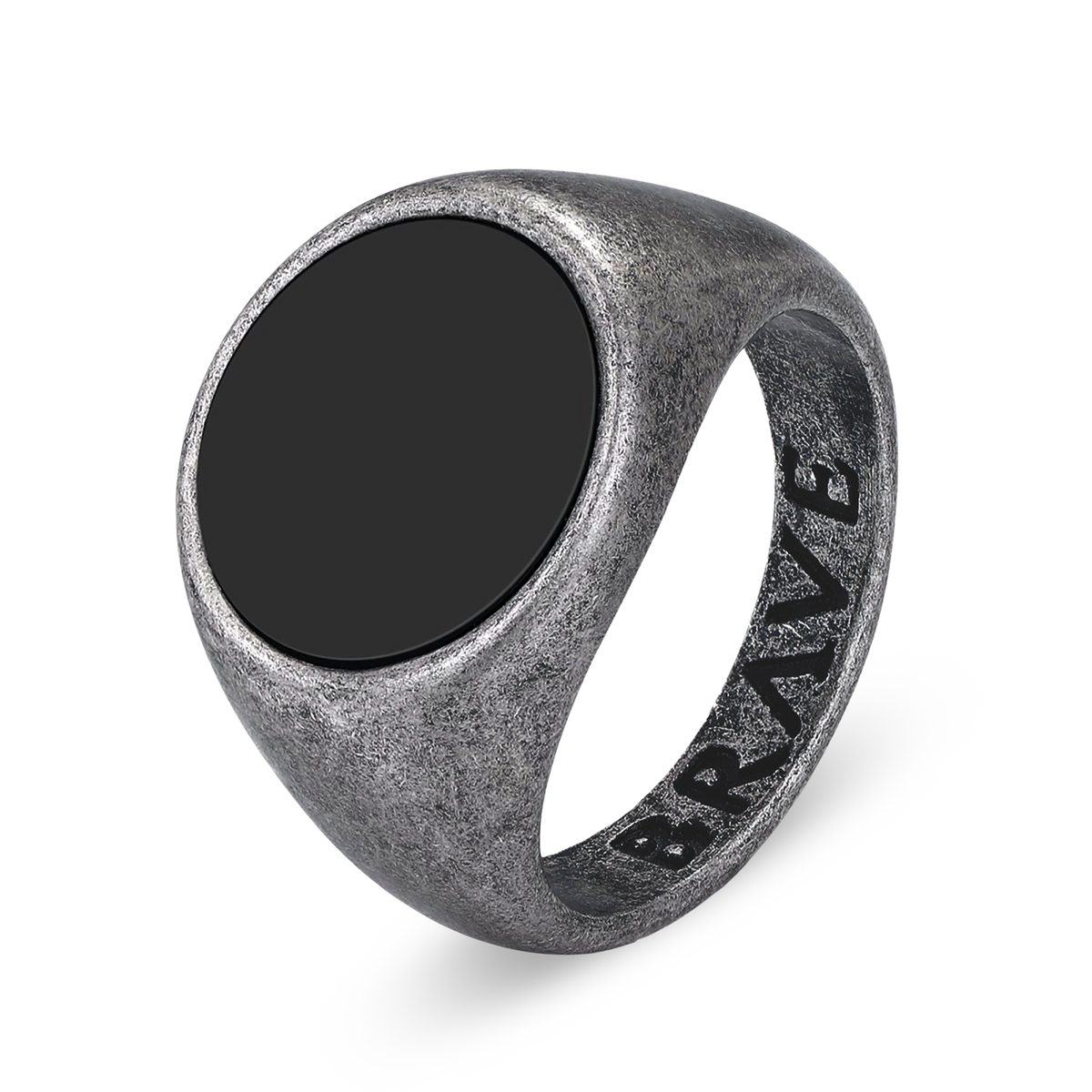 Globular BRAVE Men's Ring - Milas Jewels Shop