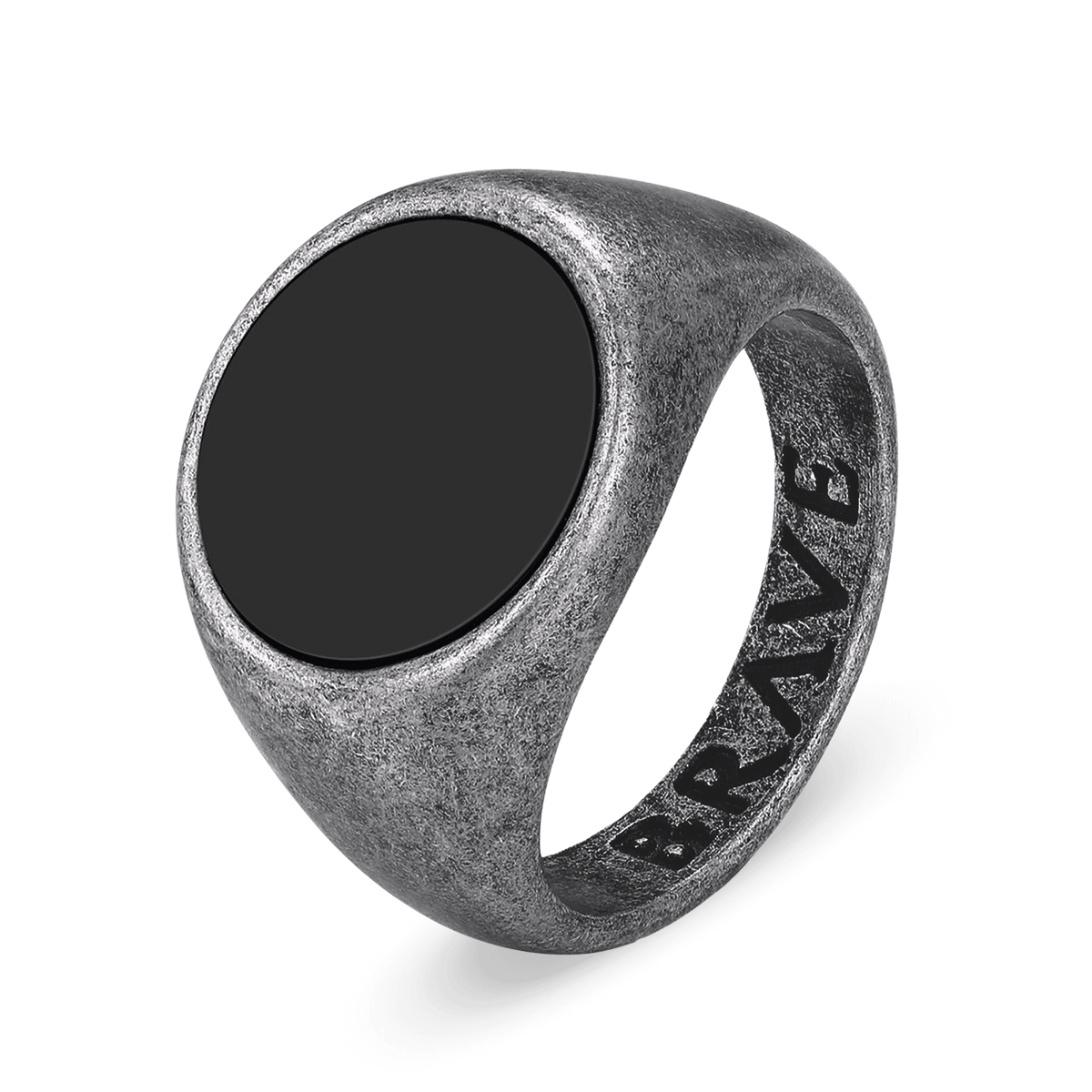 Globular BRAVE Men's Ring - Milas Jewels Shop