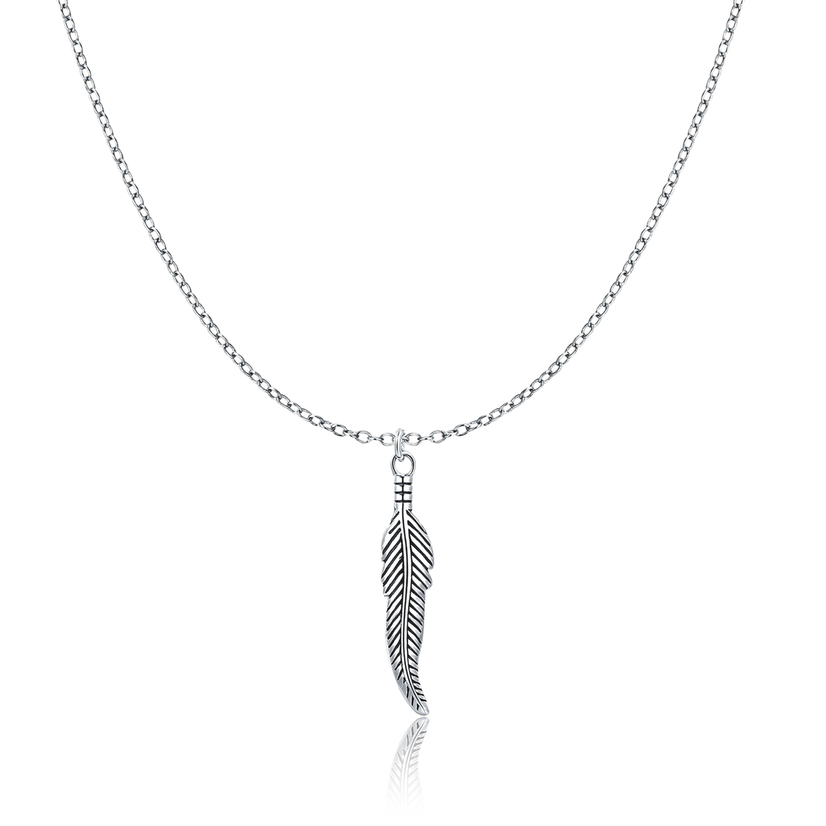 Feather BRAVE Men's Necklace - Milas Jewels Shop