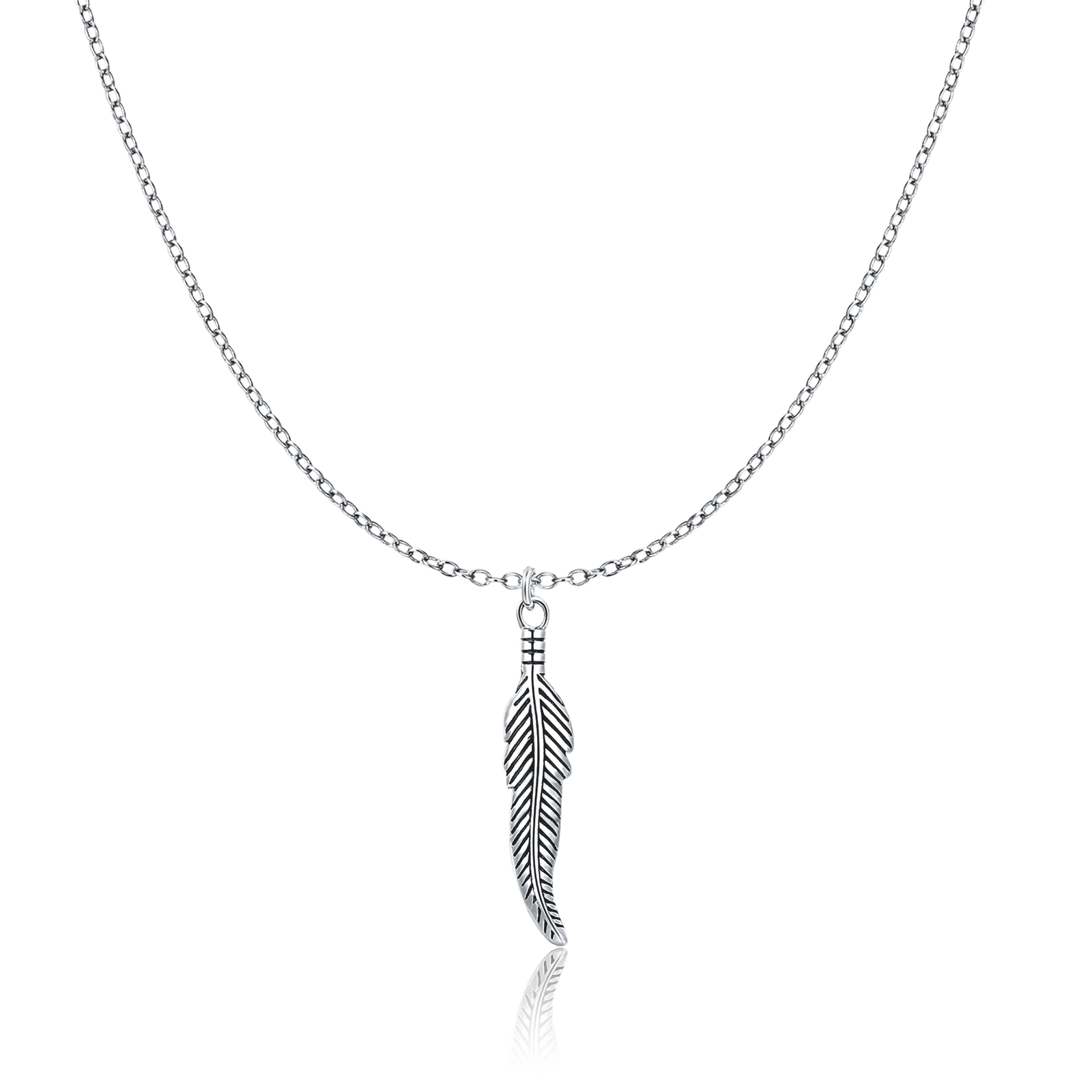 Feather BRAVE Men's Necklace - Milas Jewels Shop
