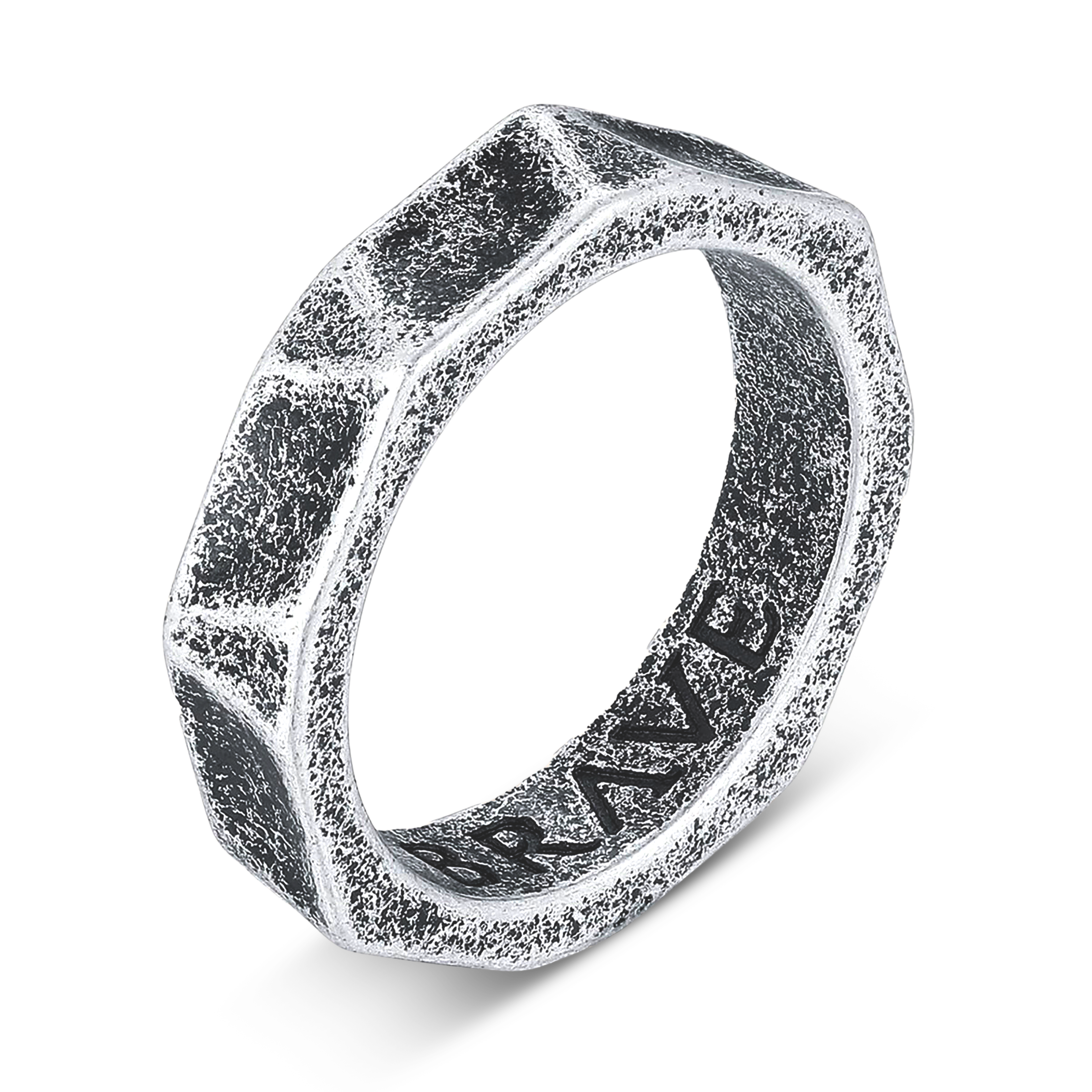 Chrome BRAVE Men's Ring - Milas Jewels Shop