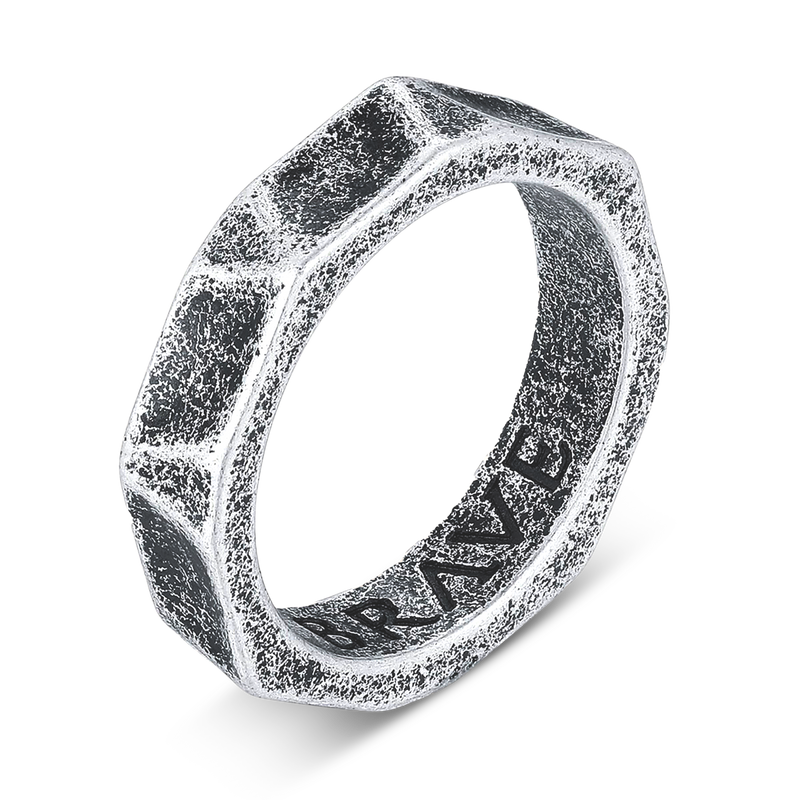 Chrome BRAVE Men's Ring - Milas Jewels Shop